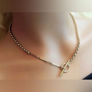 Vintage Gold-filled Rolo & Antique Pocket Watch Chain Necklace